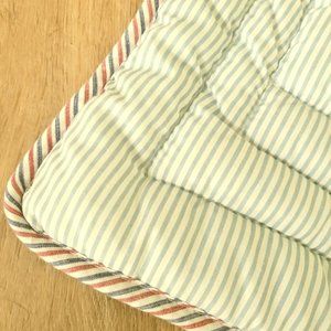 Striped Baby Quilt Sailboats Fish Nautical Clouds